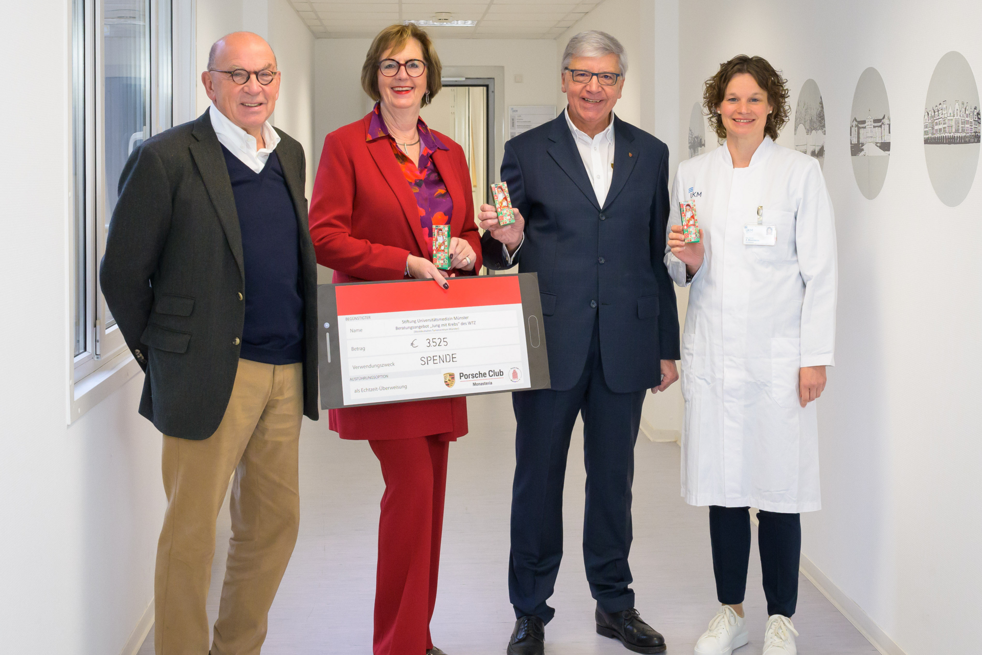 Stiftung Universitätsmedizin | Spendenübergabe Porsche Club Monasteria